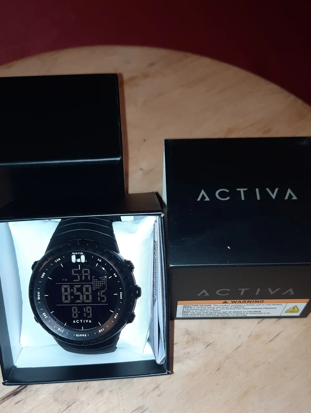 Activa Men's Black On Black Digital Sport Watch - Picture 1 of 5
